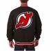 New Jersey Devils Varsity Black Wool Jacket